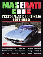Maserati Cars 1971-1982 Performance Portfolio