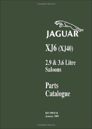 Jaguar 2.9 & 3.6 Litre Saloons 1986-1989 Parts Catalogue