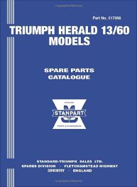 Triumph Herald 13/60 Parts Catalogue