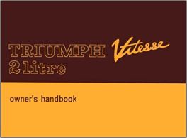 Triumph Vitesse 2 Litre Owners Handbook