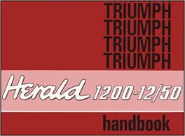 Triumph Herald 1200-12/50 Owners Handbook