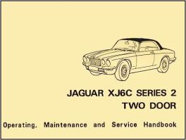 Jaguar XJ6C Series 2 Two Door Handbook