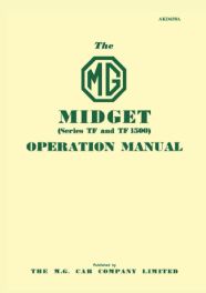 MG Midget Series TF & TF1500 Operation Manual