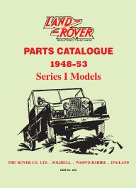 Land Rover Parts Catalogue 1948-53 Series 1 Models