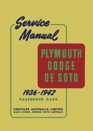 Plymouth Dodge De Soto 1936-1942 Service Manual
