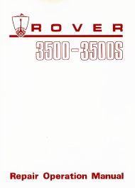 Rover 3500 & 3500S (P6) Workshop Manual