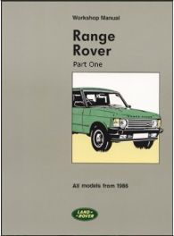 Range Rover Part One All Models From 1986 Workshop Manual