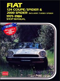 Fiat 124 Coupe/Spider & 2000 Spider 1971-1984 Workshop Manual