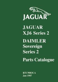Jaguar XJ6 Series 2 Daimler Sovereign Series 2 Parts Catalogue