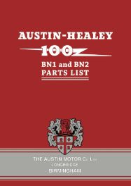 Austin-Healey 100 BN1 and BN2 Parts List