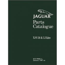 Jaguar XJ-S 3.6 & 5.3 Litre Parts Catalogue (Jan 1987 On)