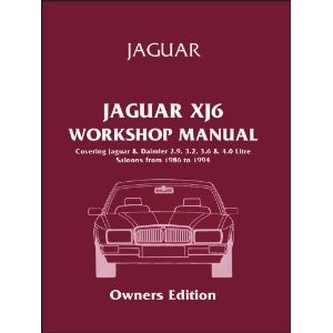 Jaguar Xj6 1986-1994 Workshop Manual - Covers | Motoring Books | Chaters
