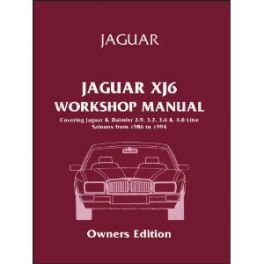Jaguar Xj6 1986-1994 Workshop Manual - Covers