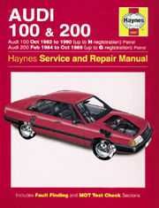 Audi 100 (1982-1990) & 200 (1984-1989) Service And Repair