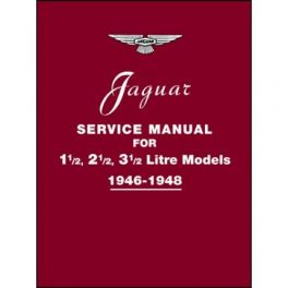 Jaguar Service Manual 1946-1948 for 1.5, 2.5, 3.5 Litre Models