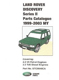 Land Rover Discovery Series II Parts Catalogue 1999-2003 MY